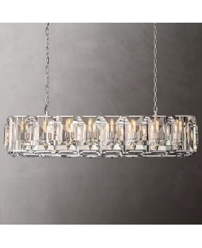 RH American countryside retro crystal chandelier personalized living room bedroom industrial study loft chandelier villa exit