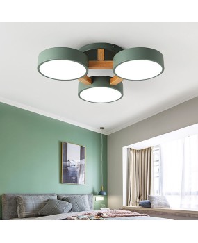 Nordic living room ceiling light simple modern macaron creative personality atmospheric LED study bedroom package light