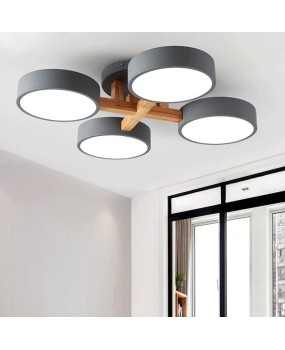 Nordic living room ceiling light simple modern macaron creative personality atmospheric LED study bedroom package light