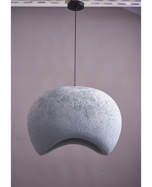 Nordic Japanese Wabi Sabi style pendant lamp restaurant bedside study tea room pebble Zen industrial style designer stone lamp