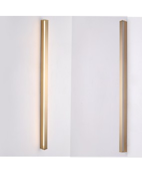 Golden strip wall corner lamp, simple modern living room, bedroom, bedside, staircase, background wall, LED ambient light