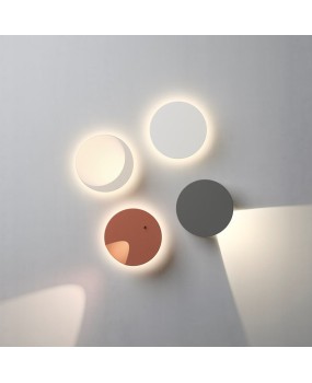 Modern minimalist LED circular wall light creative light and shadow living room background wall staircase bedroom bedside atmosphere engineering light