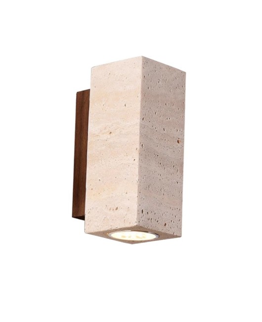 Natural yellow cave stone waterproof wall lamp Japanese Wabi Sabi style bedroom bedside wall lamp Homestay hallway living room background wall lamp