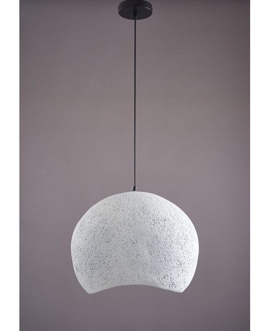 Nordic Japanese Wabi Sabi style pendant lamp restaurant bedside study tea room pebble Zen industrial style designer stone lamp