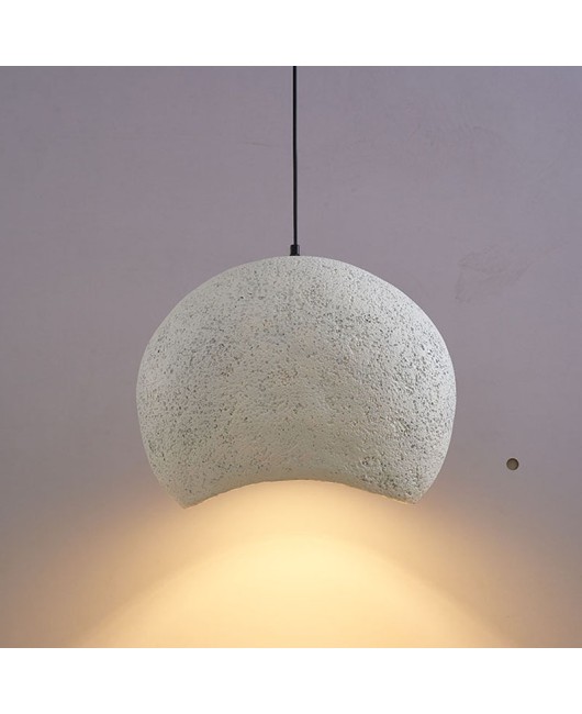 Nordic Japanese Wabi Sabi style pendant lamp restaurant bedside study tea room pebble Zen industrial style designer stone lamp