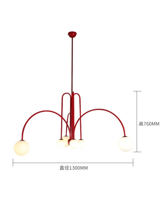 Nordic line geometry internet famous chandelier, living room dining room chandelier, modern designer creative personality bedroom ins lamp