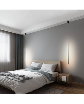 Wholesale of simple and slender strip lighting fixtures, living room sofa corner, bedroom headboard, internet red cylindrical lines, LED pendant lights