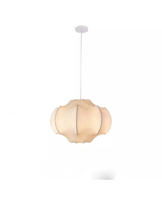 Italian designer master bedroom silk pendant light French retro wabi sabi living room creamy style room dining room medieval