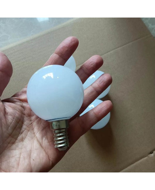 E14 LED bulb G50 bulb glass milky white 5W warm light 3000k white light 6000k