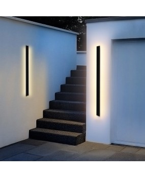 Source manufacturer's minimalist long strip wall lamp for home warmth, staircase corridor lamp for outdoor lighting, LED engineering line lamp