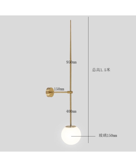 Minimally Nordic Postmodern Line Wall Lamp Bedhead Bedroom Living Room Entrances Corridor Home Interior Wall Lamp