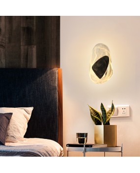 Youmei Lighting Wholesale Bedroom Bedhead Glass Wall Light Nordic Simple Modern Personalized Creative Corridor Staircase Wall Light