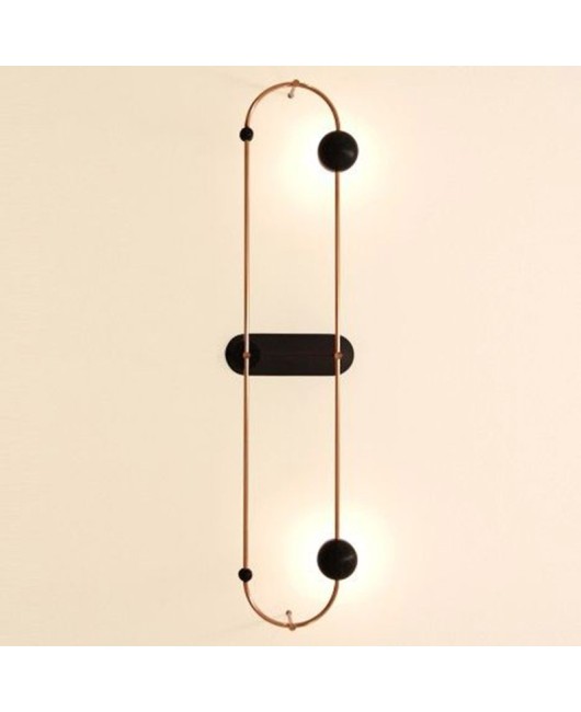 Blue magnetic post-modern wall light linear designer Nordic minimalist staircase bedroom hallway foyer light