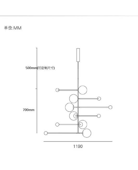 Wholesale of lighting fixtures, DNA molecule rotating pendant lights, living room bar counter, bedroom study, exhibition hall, personalized and creative glass lights