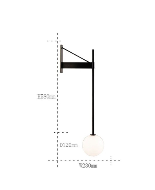 Nordic minimalist line living room wall lamp bedside bedroom designer model room postmodern linear LED creative wall