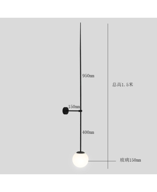 Minimally Nordic Postmodern Line Wall Lamp Bedhead Bedroom Living Room Entrances Corridor Home Interior Wall Lamp