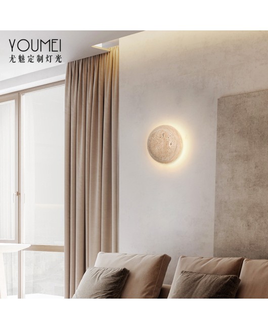 Lighting wholesale Nordic bedroom bedside wall lamp Japanese Wabi Sabi style homestay living room cream style staircase wall atmosphere