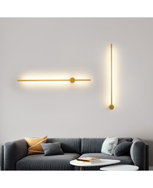 Minimalist strip wall lamp, modern minimalist Nordic living room, bedroom, bedside, hotel corridor, LED lighting fixtures