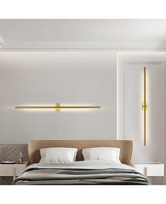 Minimalist long strip wall lamp, modern minimalist Nordic living room background wall, bedroom headboard, hotel corridor, corridor, LED light