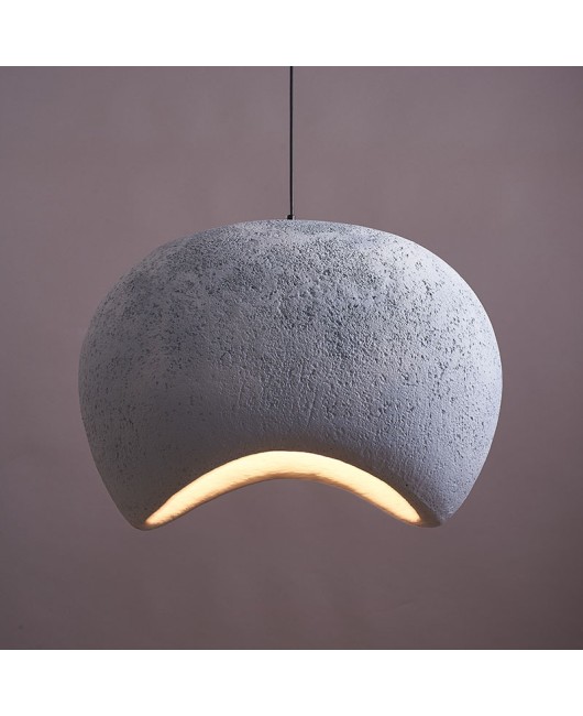 Nordic Japanese Wabi Sabi style pendant lamp restaurant bedside study tea room pebble Zen industrial style designer stone lamp