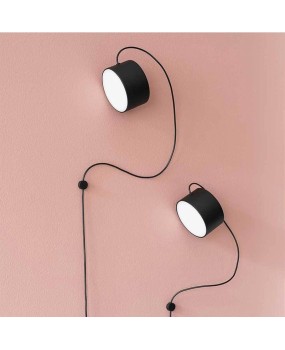 European modern minimalist creative living room wall lamp art bedside LED bedroom sofa side model room magnetic wall lamp