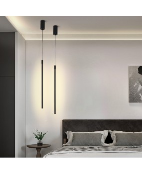 Wholesale of simple and slender strip lighting fixtures, living room sofa corner, bedroom headboard, internet red cylindrical lines, LED pendant lights