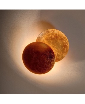 Lighting wholesale, Italian designer, solar eclipse, lunar eclipse, wall lamp, moon lamp, bedside, bedroom, study, exhibition hall, building, LED