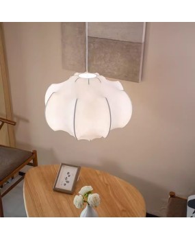 Italian designer master bedroom silk pendant light French retro wabi sabi living room creamy style room dining room medieval