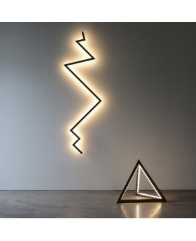 Post lightning modern line wall lamp lobby hotel restaurant personalized creativity minimalist lines living room bedroom LED lights