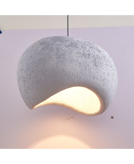 Nordic Japanese Wabi Sabi style pendant lamp restaurant bedside study tea room pebble Zen industrial style designer stone lamp