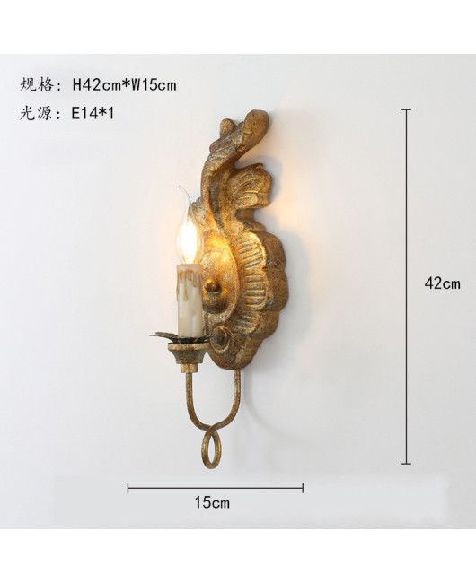 Morino Original Design American French Living Room Wall Lamp Entrance Wall Lamp Dining Room Wall Lamp Living Room Wall Lamp Corridor Wall