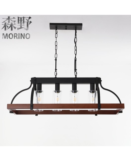 Morino Lighting American Country Wooden Lamp Living Room Bedroom Villa Homestay Balcony Creative French Wooden Pendant Light