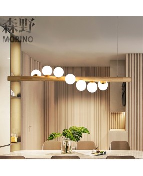 Morino Lighting American Country Wooden Lamp Living Room Bedroom Villa Homestay Balcony Creative French Wooden Pendant Light