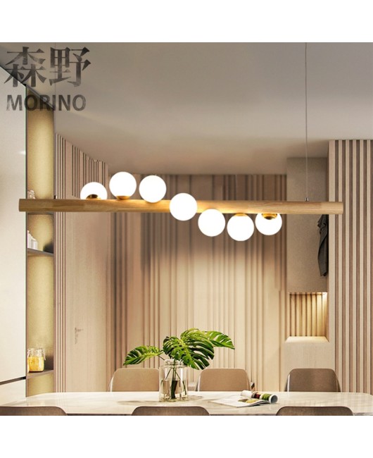 Morino Lighting American Country Wooden Lamp Living Room Bedroom Villa Homestay Balcony Creative French Wooden Pendant Light