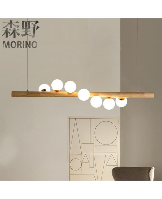 Morino Lighting American Country Wooden Lamp Living Room Bedroom Villa Homestay Balcony Creative French Wooden Pendant Light