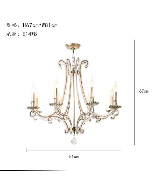 Light luxury pendant light fixtures, creative and personalized crystal lights, living room, dining room, bedroom lights