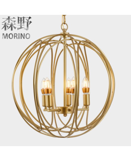 Senye Lighting American style countryside wrought iron chandelier, living room, bedroom, villa, homestay, balcony, creative French wrought iron pendant