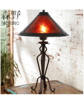 Senye Lighting American style rural wrought iron desk lamp Living room Bedroom Bedhead Villa Homestay Creative desk lamp