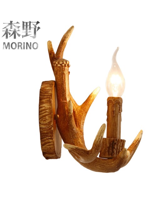 Morino Lighting Export European and American Wall Lamp Restaurant Corridor Balcony Homestay Villa Antlers Wall Lamp