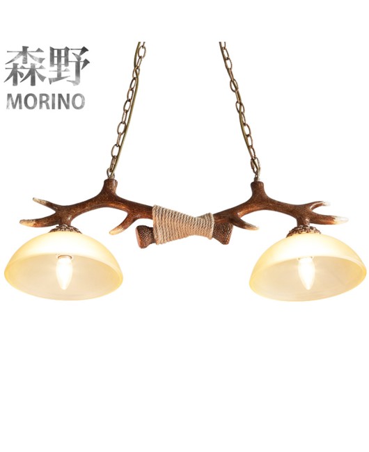 Senye Lighting American style countryside chandelier living room dining room personalized antique creative glass deer horn lamp deer horn chandelier