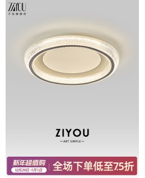 Ziyou Italian style light luxury bedroom ceiling light 2025 new creative high-end eye protection full spectrum master bedroom lighting fixture