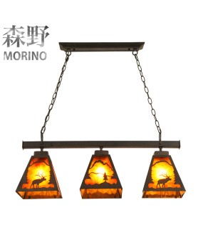 Morino Lighting American Country Chandelier Restaurant Bar Balcony Coffee Shop Villa Homestay Creative Iron Chandelier