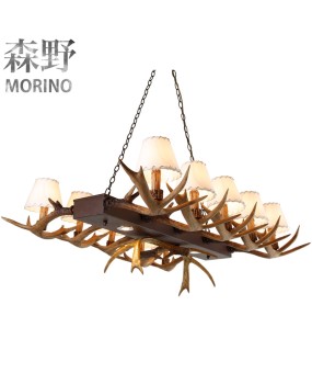 Morino Lighting American Country Living Room Restaurant Villa Coffee Shop Homestay Bar Internet Cafe Clubhouse Antlers Pendant Light