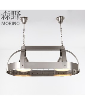 Morino Lighting American style countryside stainless steel chandelier, living room, dining room, bedroom, villa, homestay, coffee shop, clubhouse, no