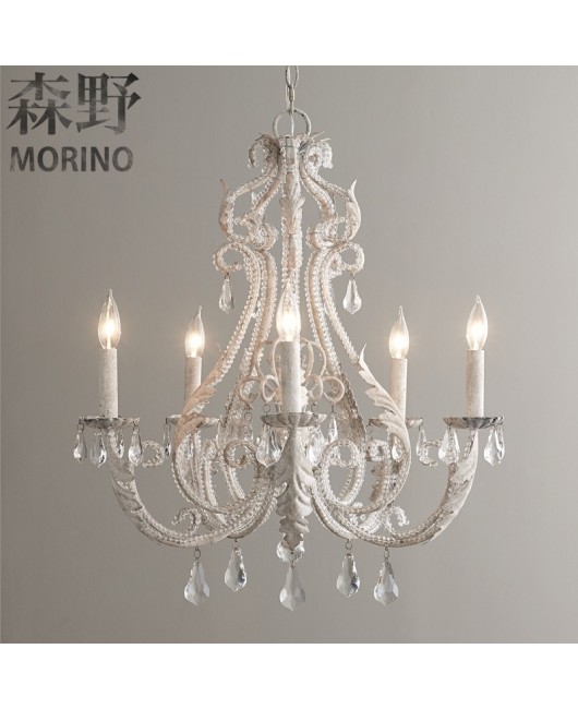 Senye Lighting French Chandelier Living Room Dining Room Bedroom Villa Homestay Creative Iron Chandelier