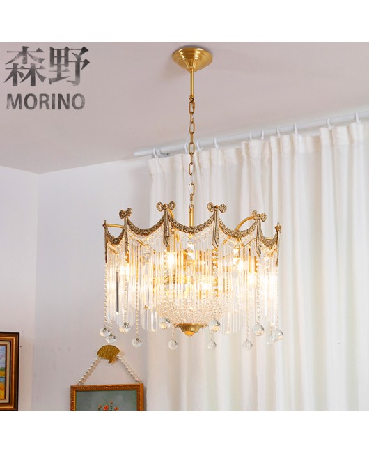 Light luxury pendant light fixtures, creative and personalized crystal lights, living room, dining room, bedroom lights