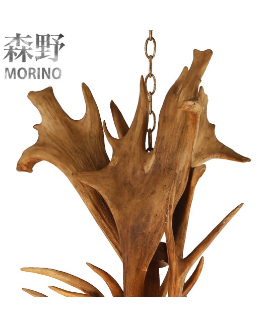 Morino Lighting American Rural Antlers Restaurant Living Room Entrance Balcony Corridor Coffee Shop Creative Antlers Pendant Light