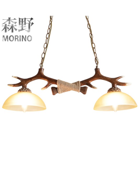 Senye Lighting American style countryside chandelier living room dining room personalized antique creative glass deer horn lamp deer horn chandelier