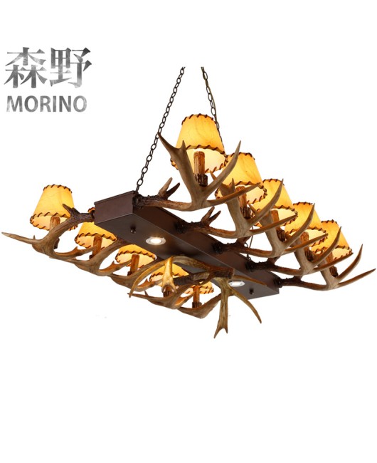 Morino Lighting American Country Living Room Restaurant Villa Coffee Shop Homestay Bar Internet Cafe Clubhouse Antlers Pendant Light