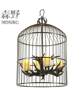 Morino Lighting American style pendant light restaurant entrance bedroom balcony corridor coffee shop villa homestay birdcage pendant light